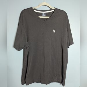 U.S. Polo Assn Men's Black V-Neck Shirt Size XL